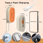 Steam Pet Brush 4-in-1 Massage Dog Steamy Brush Spray Beauty Tangled - Bilde 6