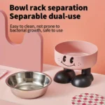 Elevated Dog Cat Bowl Stainless steel Food Water Bowls - Bilde 3