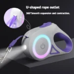 LED Retractable Dog Leash with light for Puppies Small Medium big Dogs Cats Pet Harness straps collar Accessories 3m 5m roulette - Bilde 5