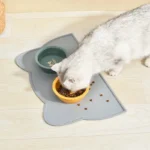 Silicone Pet Feeding Mat – Non-Stick Waterproof Food/Water Tray Pad for Dogs & Cats, Puppy Bowl Cushion, Anti-Spill Pet Placemat
